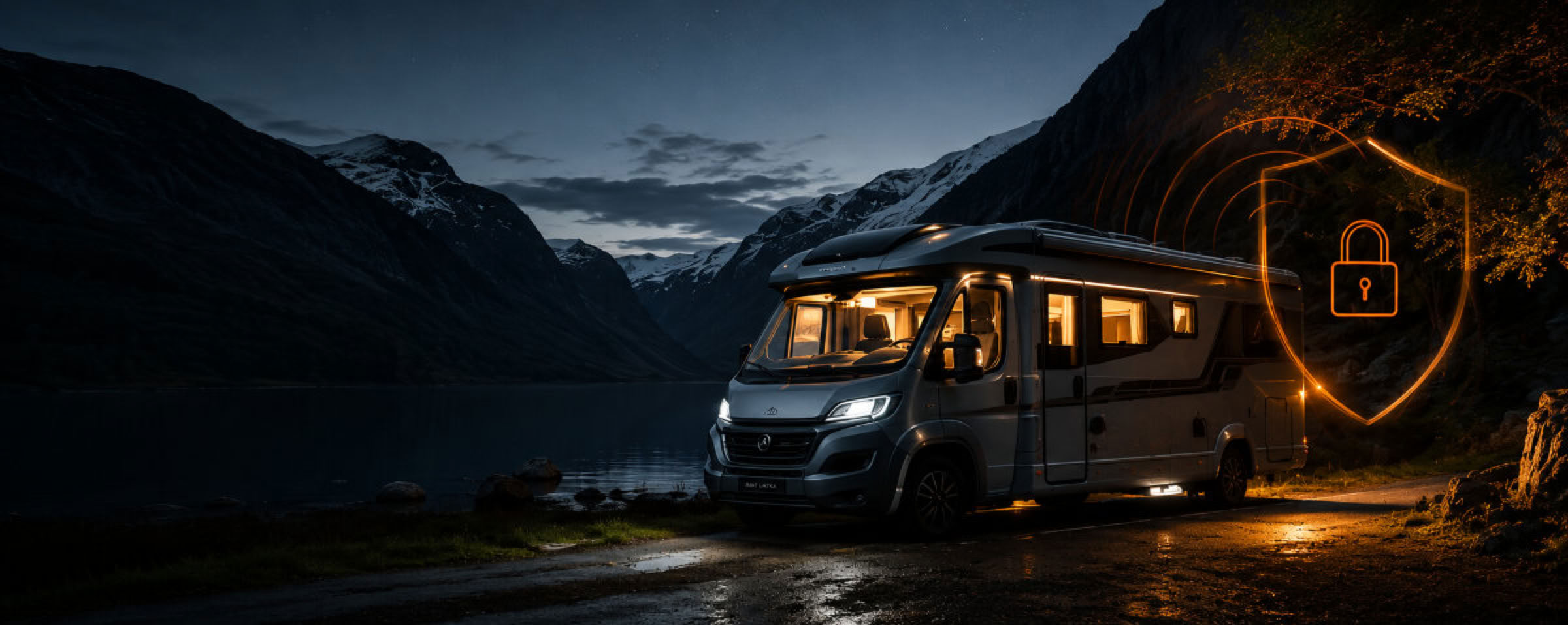 Individuelle Sicherheitslösungen für Wohnmobile und Reisemobile – von Alarmanlagen über mechanischen Schutz bis zu Ortung und Wegfahrsperren.